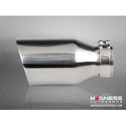 FIAT 500 Custom Stainless Steel Exhaust Tip by MADNESS (1) - Stainless Steel -  2.75" ID